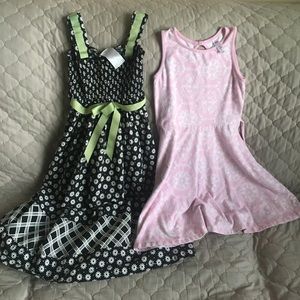 2 Girls Summer Dresses Size 8